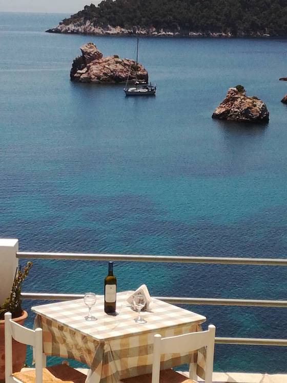 Reserve a table with a view at Stafilos Restaurant